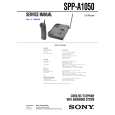 SONY SPPA1050 Owners Manual
