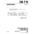 SONY XM-F10 Service Manual