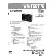 SONY WM-F66 Service Manual