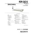 SONY RDRGX315 Service Manual