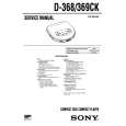 SONY D368 Service Manual