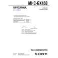 SONY MHCGX450 Service Manual