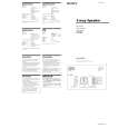 SONY XS-V1332 Owners Manual