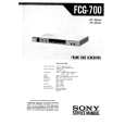 SONY FCG-700 Service Manual