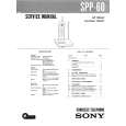 SONY SPP-60 Owners Manual