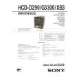 SONY HCDG3300 Owners Manual