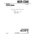 SONY MDRCD60 Service Manual