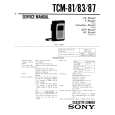 SONY TCM87 Service Manual