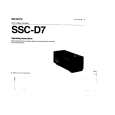 SONY SSCD7 Owners Manual