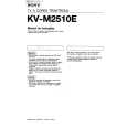 SONY KV-M2510E Owners Manual