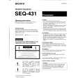 SONY SEQ431 Owners Manual