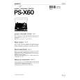 SONY PS-X60 Owners Manual