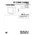 SONY KV2169MNT Service Manual