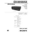 SONY CDX600 Service Manual