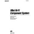 SONY MHC-3750 Owners Manual