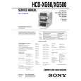 SONY HCDXG500 Service Manual
