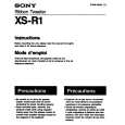 SONY XS-R1611 Owners Manual