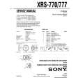 SONY XRS770 Service Manual