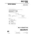 SONY MHCR880 Service Manual