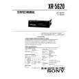 SONY XR-620 Service Manual