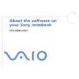 SONY PCG-GRX416SP VAIO Software Manual