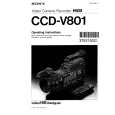 SONY CCD-V801 Owners Manual
