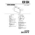 SONY ICR-504 Service Manual
