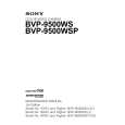 SONY BVP-9500WSP Service Manual