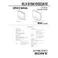SONY KLVS23A10 Service Manual