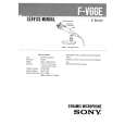 SONY FV66E Service Manual