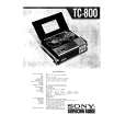 SONY TC-800 Service Manual