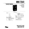SONY WM-F2041 Owners Manual