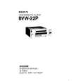 SONY BVW22P Owners Manual