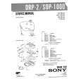 SONY SOP1000 Service Manual