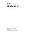 SONY BKPF-L602C Service Manual