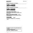 SONY XR-5600 Owners Manual
