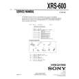 SONY XRS-600 Service Manual
