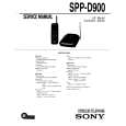 SONY SPPD900 Owners Manual