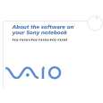 SONY PCG-FX502 VAIO Software Manual