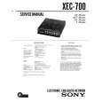 SONY XEC700 Service Manual