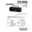 SONY CFS-DW38 Service Manual