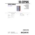 SONY SSCEP505 Service Manual