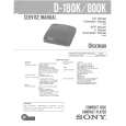 SONY D180K Service Manual