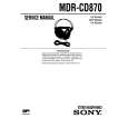 SONY MDRCD870 Service Manual