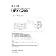 SONY UPXC200 Service Manual