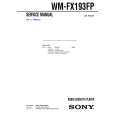 SONY WMFX193FP Service Manual