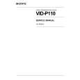 SONY VID-P110 Service Manual