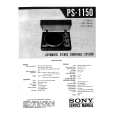 SONY PS-1150 Service Manual