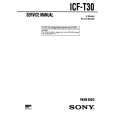 SONY ICFT30 Service Manual