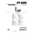 SONY SPPAQ600 Service Manual